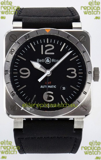 Bell & Ross BR03-93 GMT Edition Black Dial 1:1 Mirror Replica Watch 