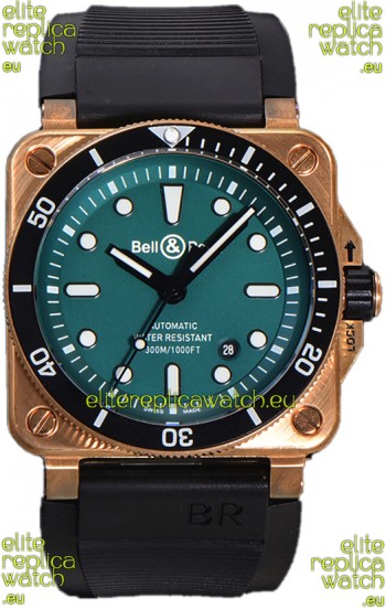 Bell & Ross BR03-92 Diver Green Dial Bronze Casing Swiss Replica Watch 1:1 Mirror Replica