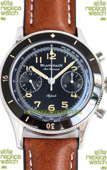 Blancpain Air Command Black Dial Steel Casing 1:1 Mirror Replica Watch