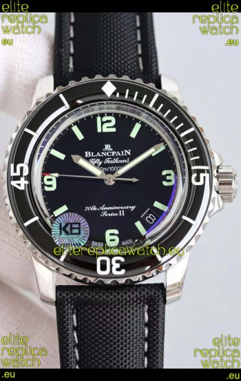 Blancpain Fifty Fathoms 70th Anniversary ACT 1 Series II 1:1 Swiss Replica Watch 