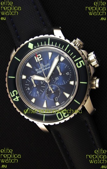 Blancpain Blancpain Fifty Fathoms Chronograph Flyback Blue 1:1 Mirror Replica Watch