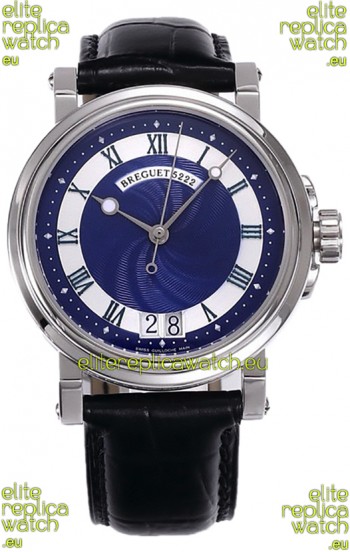 Breguet Marine Automatic Big Date 5817 Stainless Steel Watch with in Blue Dial 