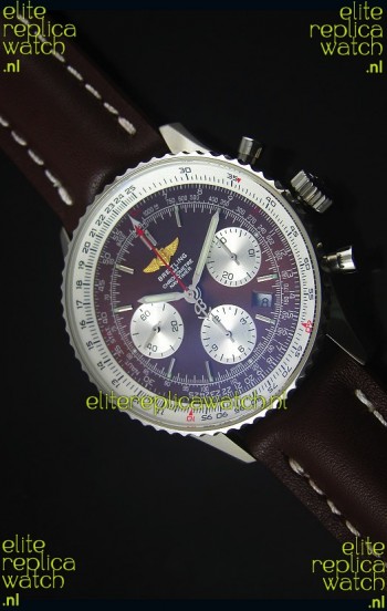 Breitling Navitimer 01 Brown Dial Steel Case 1:1 Mirror Swiss Replica Watch