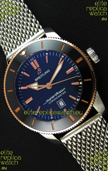 Breitling SuperOcean Heritage II B20 44MM Black Dial Two Tone Bezel 1:1 Mirror Replica