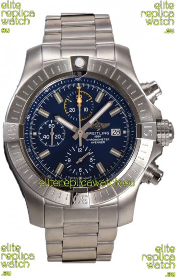 Breitling Avenger Chronograph 45 Blue Dial 1:1 Mirror Swiss Replica Watch 