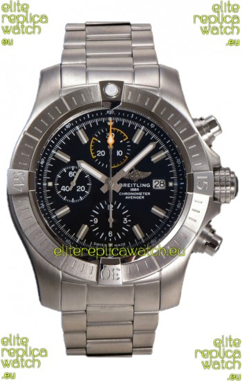 Breitling Avenger Chronograph 45 Black Dial 1:1 Mirror Swiss Replica Watch 