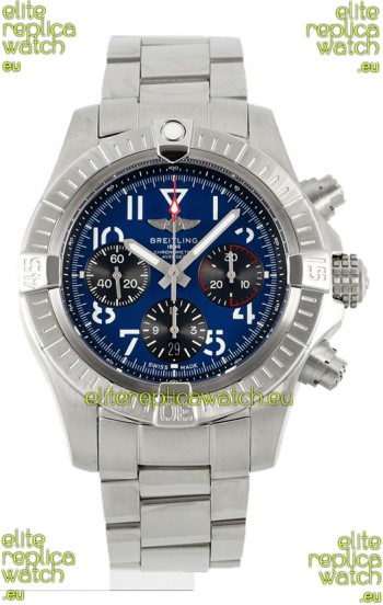 Breitling Avenger B01 Chronograph 45 Stainless Steel Blue Dial 1:1 Mirror Swiss Replica Watch 