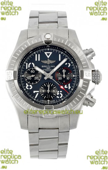 Breitling Avenger B01 Chronograph 45 Stainless Steel Black Dial 1:1 Mirror Swiss Replica Watch 