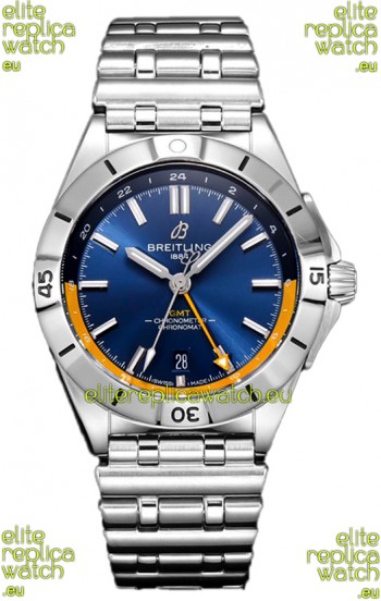 Breitling Chronomat Automatic GMT 40 Blue Dial 1:1 Mirror Swiss Replica Watch 