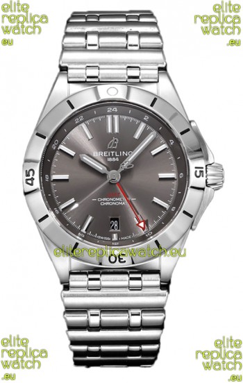 Breitling Chronomat Automatic GMT 40 Grey Dial 1:1 Mirror Swiss Replica Watch 