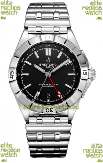 Breitling Chronomat Automatic GMT 40 Black Dial 1:1 Mirror Swiss Replica Watch 