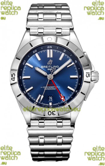 Breitling Chronomat Automatic GMT 40 Blue Dial 1:1 Mirror Swiss Replica Watch 