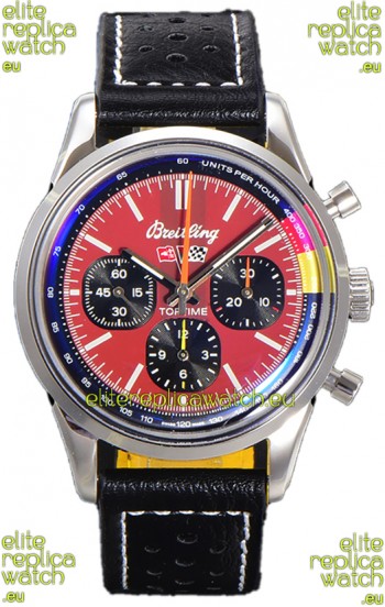 Breitling Top Time B01 Chevrolet Corvette Leather Strap 1:1 Mirror Swiss Replica Watch 