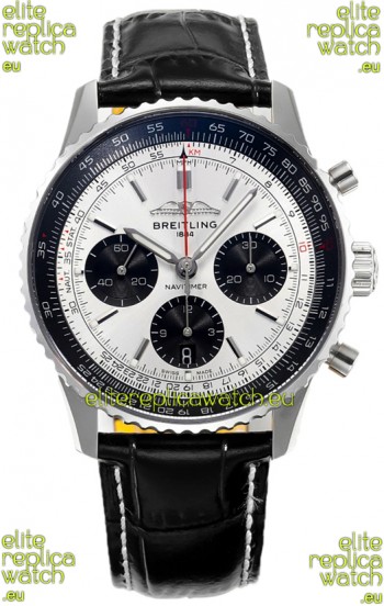 Breitling Navitimer B01 Chronograph 43 Steel Dial - 904L Steel Casing 1:1 Mirror Swiss Replica