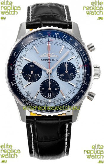 Breitling Navitimer B01 Chronograph 43 Blue Dial - 904L Steel Casing 1:1 Mirror Swiss Replica