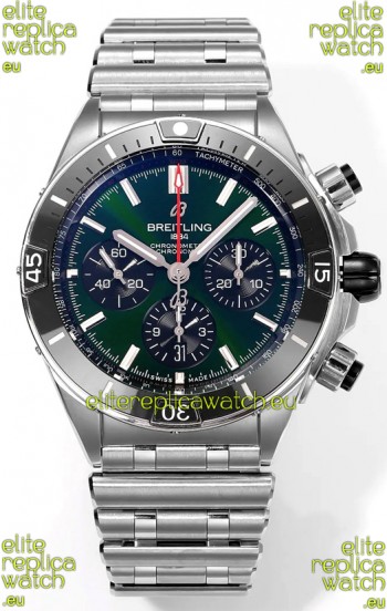 Breitling Chronomat B01 42 Edition Swiss 904L Steel Casing Green Dial 1:1 Mirror Replica Watch