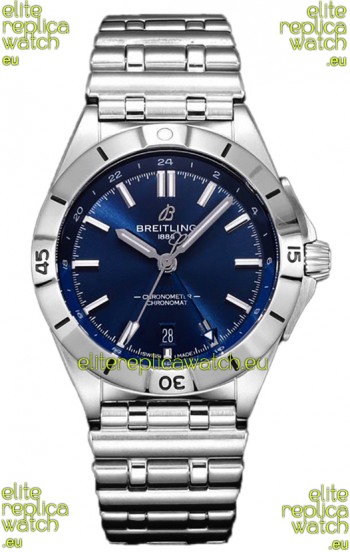 Breitling Chronomat Automatic GMT 40 Dark Blue Dial 1:1 Mirror Swiss Replica Watch 