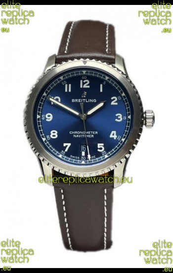 Breitling Navitimer Aviator 8 Automatic 41 Blue Dial 1:1 Mirror Swiss Replica Watch 