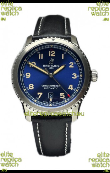 Breitling Navitimer Aviator 8 Automatic 41 Blue Dial 1:1 Mirror Swiss Replica Watch 