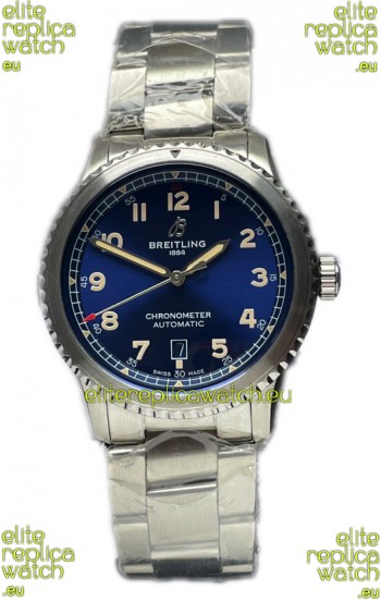 Breitling Navitimer Aviator 8 Automatic 41 Blue Dial Steel Strap 1:1 Mirror Swiss Replica Watch 
