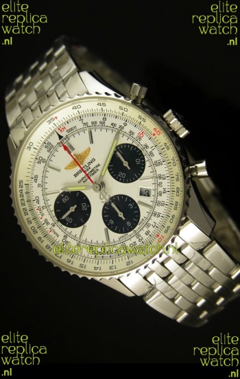 Breitling Navitimer 01 Swiss 1:1 Mirror Updated 2017 Replica Watch in White Dial