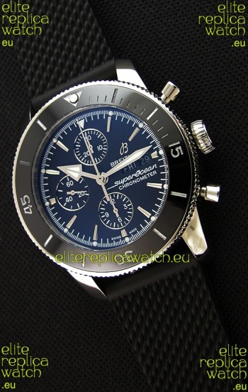 Breitling Superocean Heritage II Black Dial 46MM 1:1 Mirror Swiss Replica Watch 