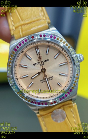 Breitling Chronomat Automatic 36MM 1:1 Mirror Swiss Replica Watch Steel Case