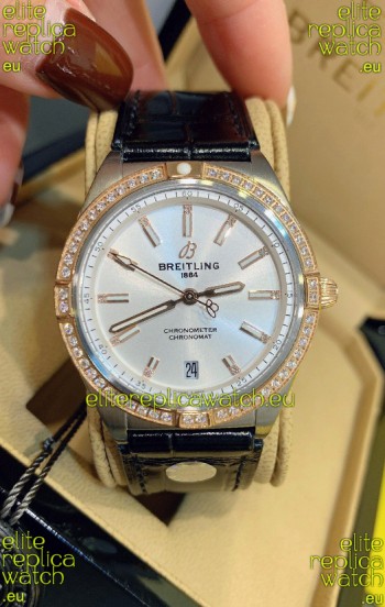 Breitling Chronomat Automatic 36MM 1:1 Mirror Swiss Replica Watch Steel Case