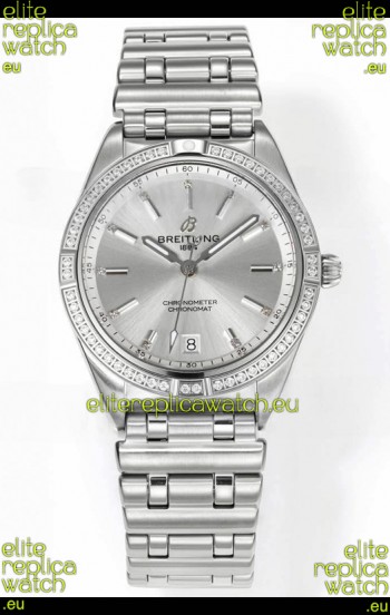 Breitling Chronomat 36MM Stainless Steel Casing 1:1 Mirror Replica Watch Steel Dial