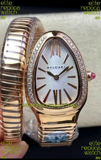 Bvlgari Serpenti Edition Rose Gold Casing Watch in 1:1 Mirror Quality