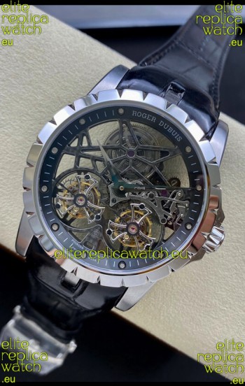 Roger Dubuis Excalibur Dual Tourbillon 1:1 Mirror Swiss Steel Case