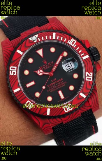 Rolex Submariner DiW Carbon Fiber Edition Swiss Replica Watch - 1:1 Mirror Replica