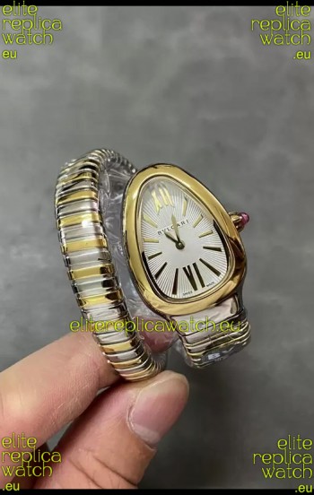 Bvlgari Serpenti Edition Two Tone Yellow Gold Casing Watch in 1:1 Mirror Quality
