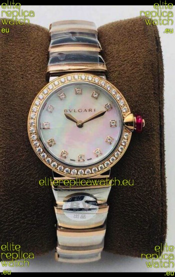 Bvlgari LVCEA Edition Watch in Two Tone Rose Gold Steel - 1:1 Mirror Replica