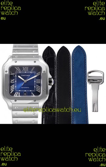 Cartier "Santos De Cartier" Mens XL 1:1 Mirror Replica Watch in 904L Steel Casing 