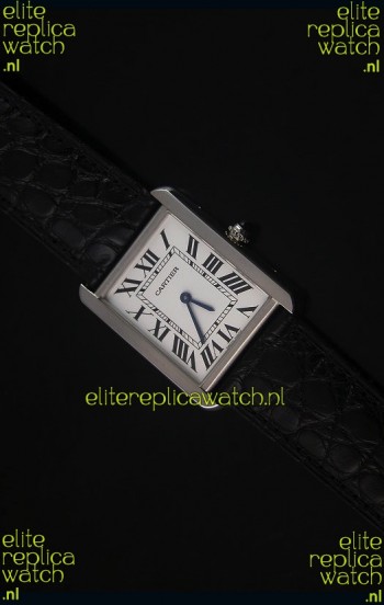 Cartier Tank Solo Swiss Quartz Leather Strap Small Size 24MM Wide