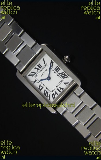 Cartier Tank Solo Swiss Quartz Watch in Steel Strap 28MM Wide 
