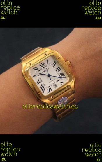 Santos De Cartier 1:1 Mirror Replica - 40MM Yellow Gold Swiss Movement Watch