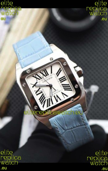 Santos De Cartier 1:1 Mirror Replica - 35MM Stainless Steel Casing Watch 
