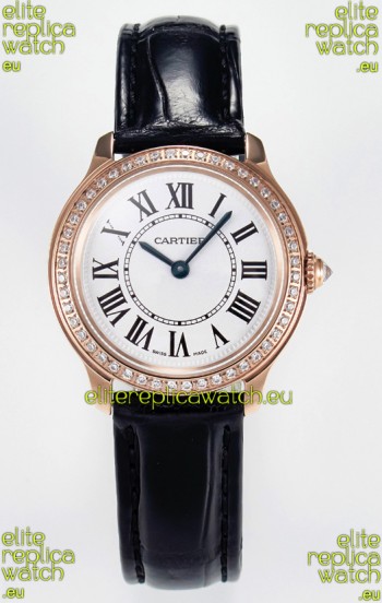 Ronde Louis Cartier Super Clone 29MM Rose Gold. Watch in Swiss Quartz Movement