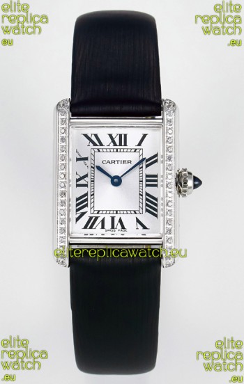 Tank Must Cartier Super Clone Edition 29MM Watch in Steel Casing White Dial 