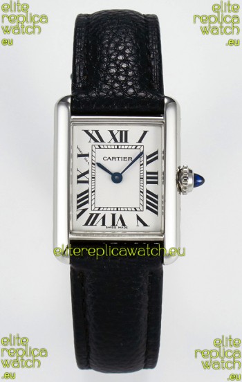 Tank Must Cartier Super Clone Edition 29MM Watch in Steel Casing White Dial 