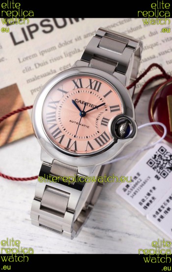 Ballon De Cartier Swiss Automatic Beige Dial Mirror Quality 33MM in Stainless Steel