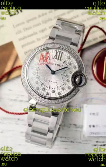 Ballon De Cartier Swiss Automatic 1:1 Mirror Quality 33MM in Stainless Steel