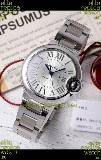 Ballon De Cartier Swiss Automatic Steel Dial Mirror Quality 33MM in Stainless Steel 
