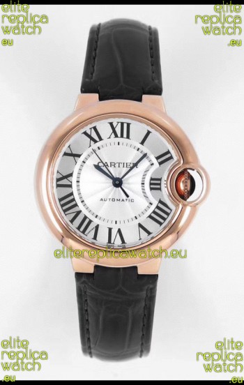 Ballon De Cartier Swiss Automatic 1:1 Mirror Quality 33MM in Rose Gold Plating