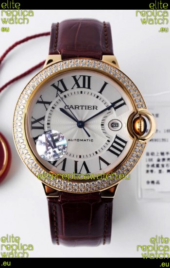Ballon De Cartier Swiss Automatic 1:1 Mirror Quality 42MM in Yellow Gold Casing