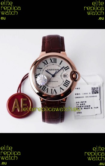 Ballon De Cartier Swiss Automatic 1:1 Mirror Quality 42MM in Rose Gold Casing