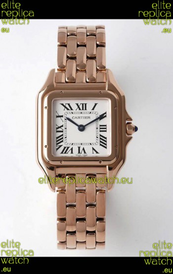 PANTHERE de Cartier Edition 27MM 1:1 Mirror Swiss Watch Rose Gold Casing