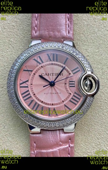 Ballon De Cartier Swiss Automatic 1:1 Mirror Quality 33MM in Steel Casing